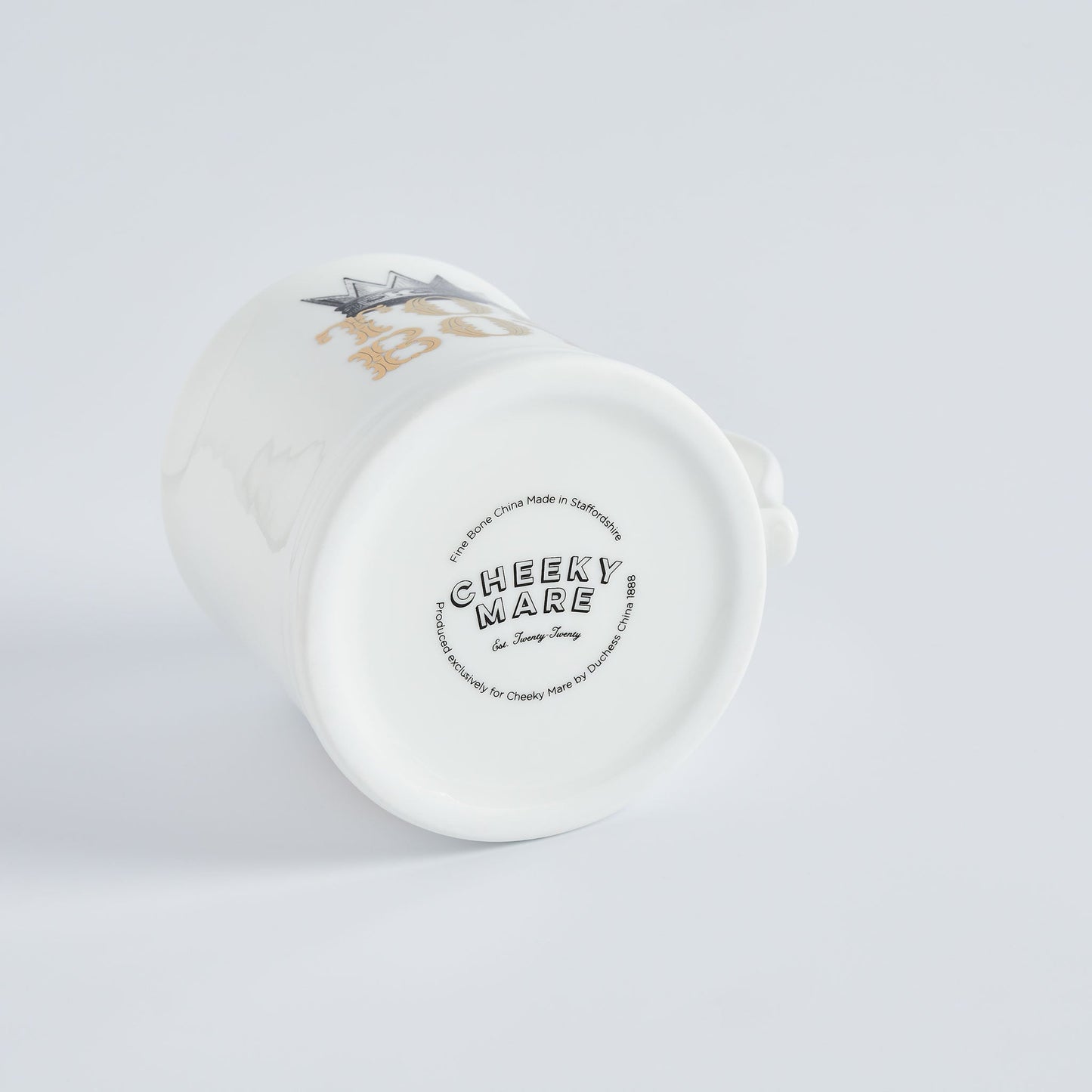 Top Boy Fine Bone China Mug, Gilded in Real 18ct Gold, 400ml Large Size - Cheeky Mare