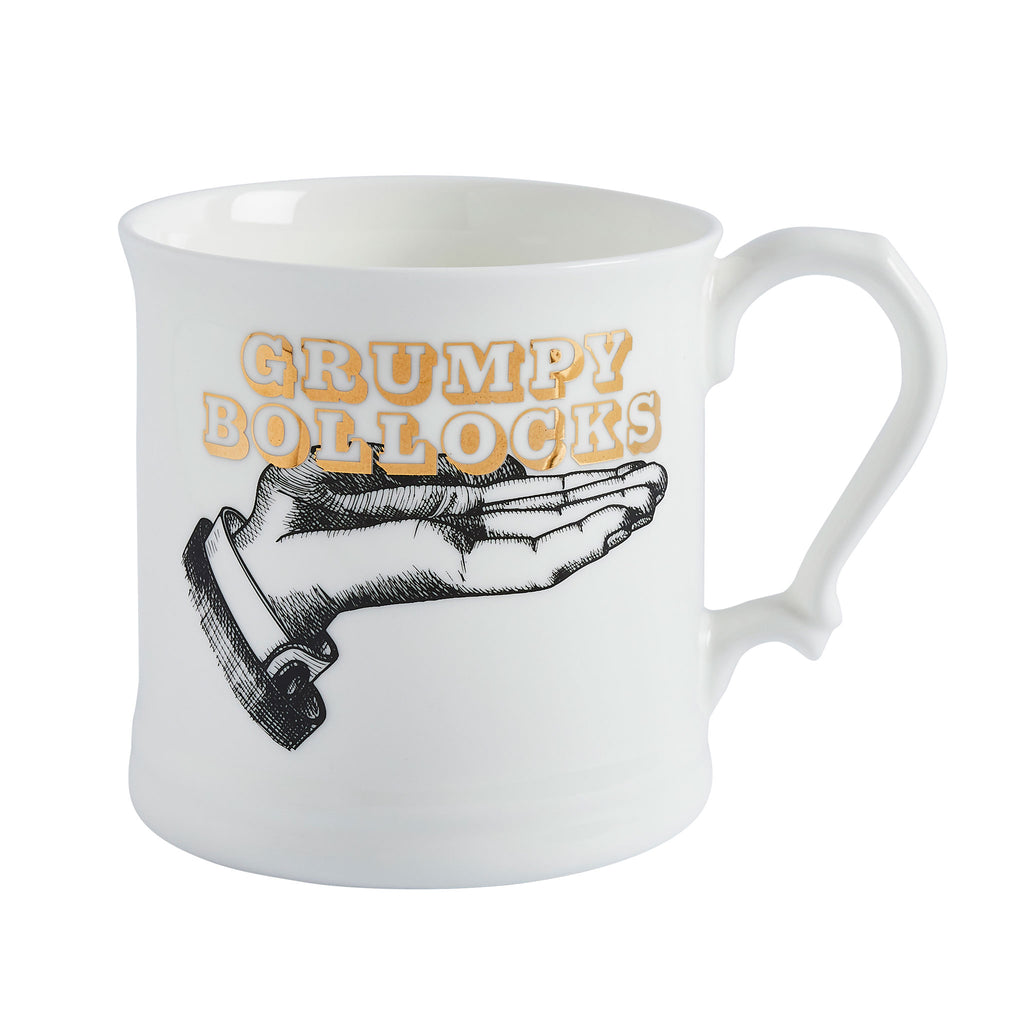 Cheeky Mare Grumpy Bollocks Fine Bone China Mug - Made in England