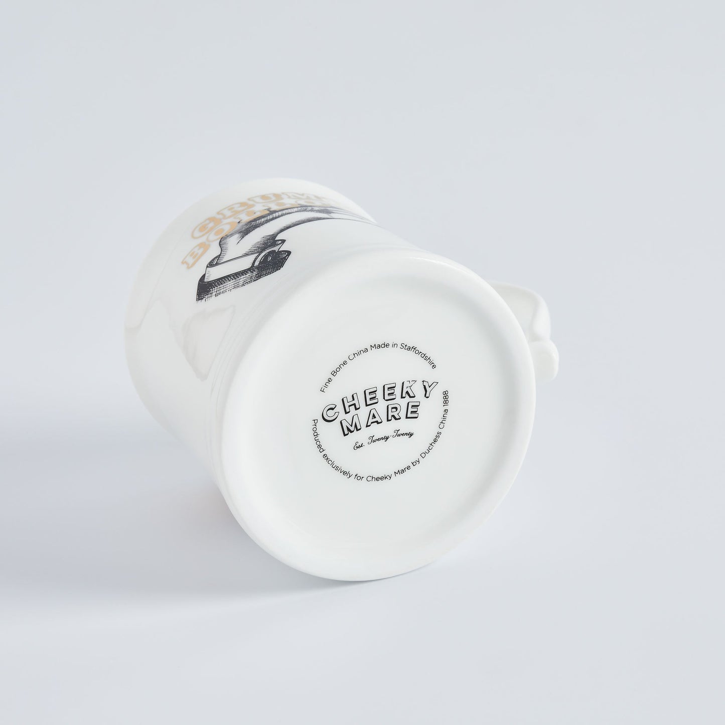Grumpy Bo***cks Fine Bone China Mug, Gilded in Real 18ct Gold, 400ml Large Size - Cheeky Mare