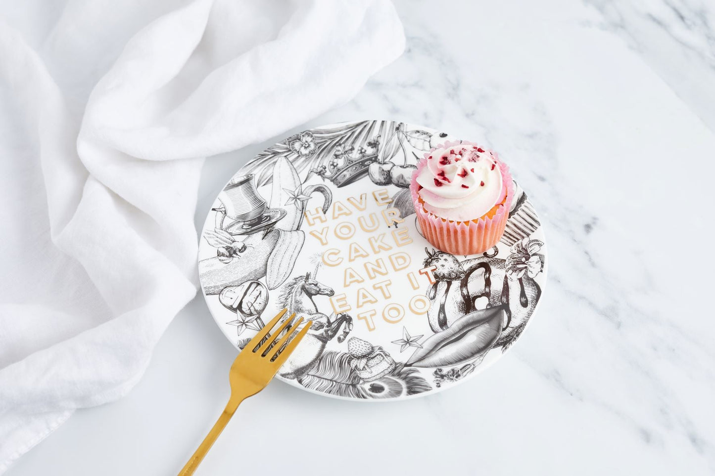 Have Your Cake And Eat It Too - Signature Side Plate - Cheeky Mare
