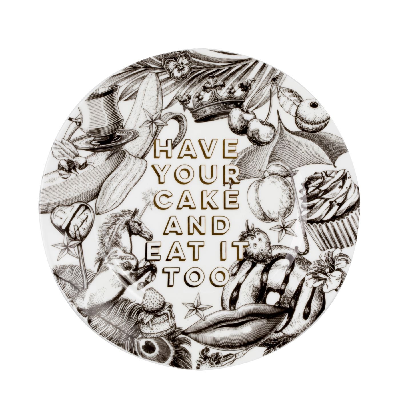 Have Your Cake And Eat It Too - Signature Side Plate - Cheeky Mare