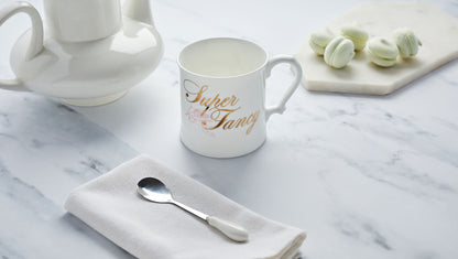 Super Fancy Fine Bone China Mug, Gilded in Real 18ct Gold, 400ml Large Size - Cheeky Mare