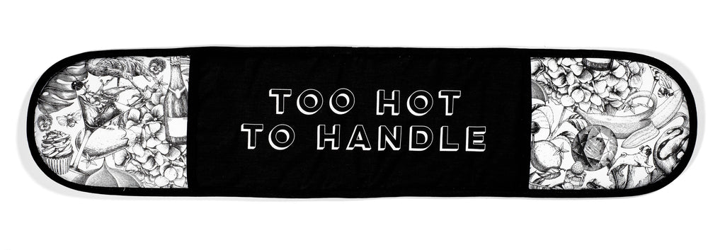 Cheeky Mare 'Too Hot To Handle' Over Glove Mitt. 100% Cotton. Made in the UK 