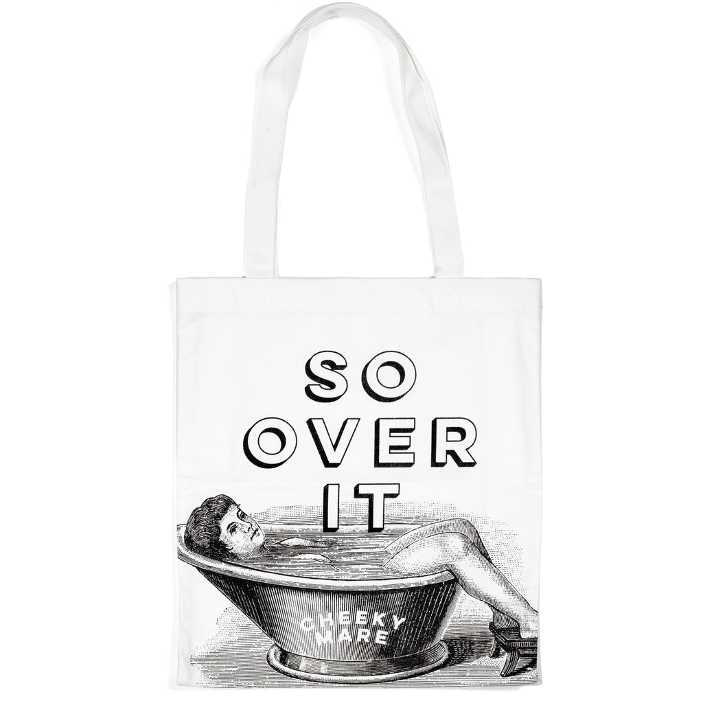 Cheeky Mare 'So Over It' Tote Bag Shopper. 100% Cotton. Made in the UK 